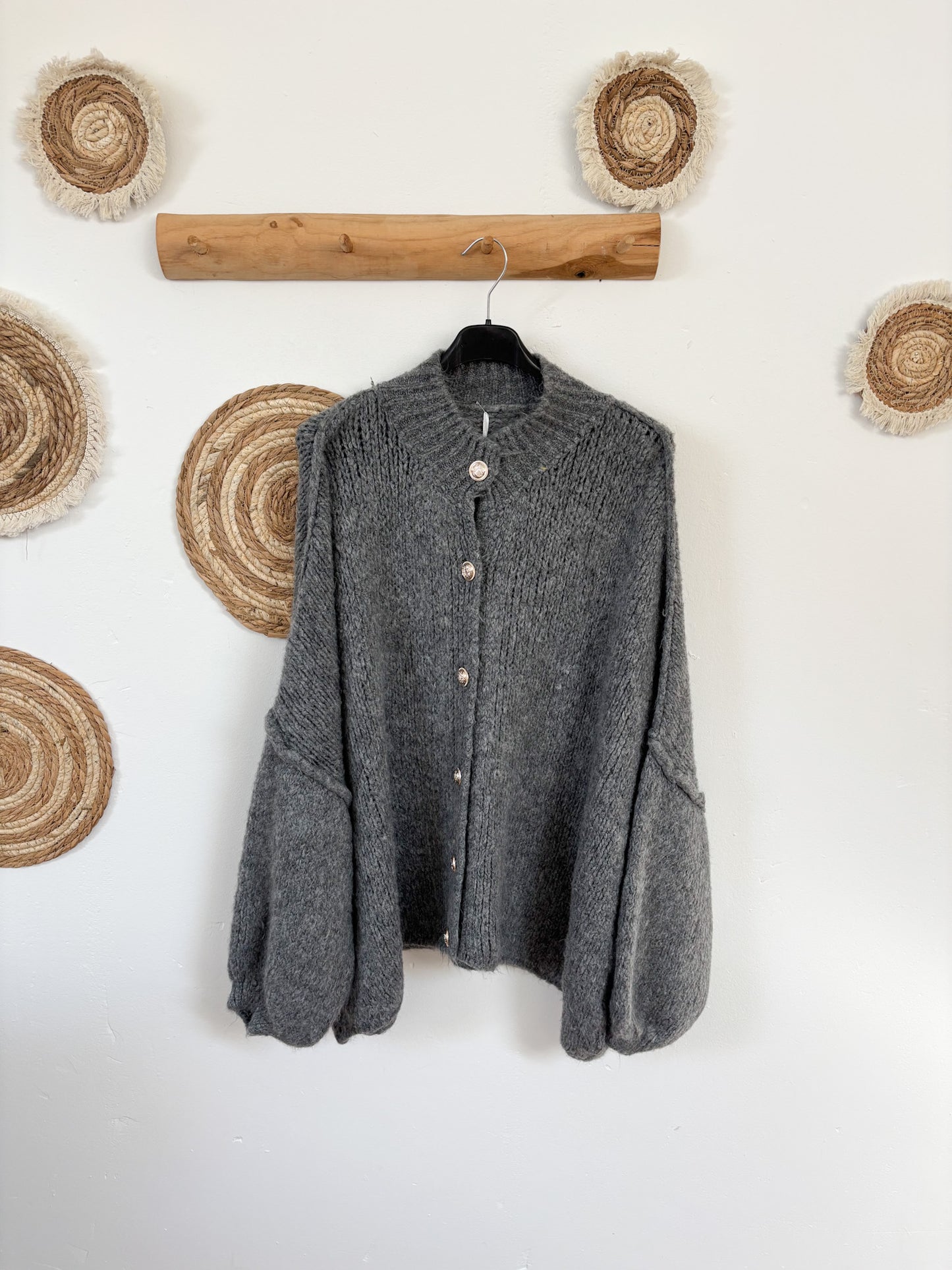 Cardigan dunkelgrau