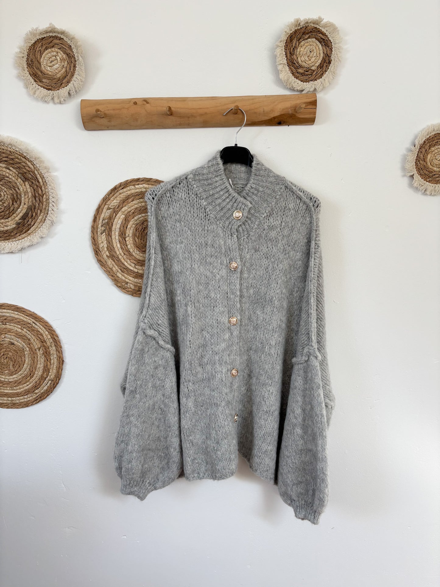 Cardigan hellgrau