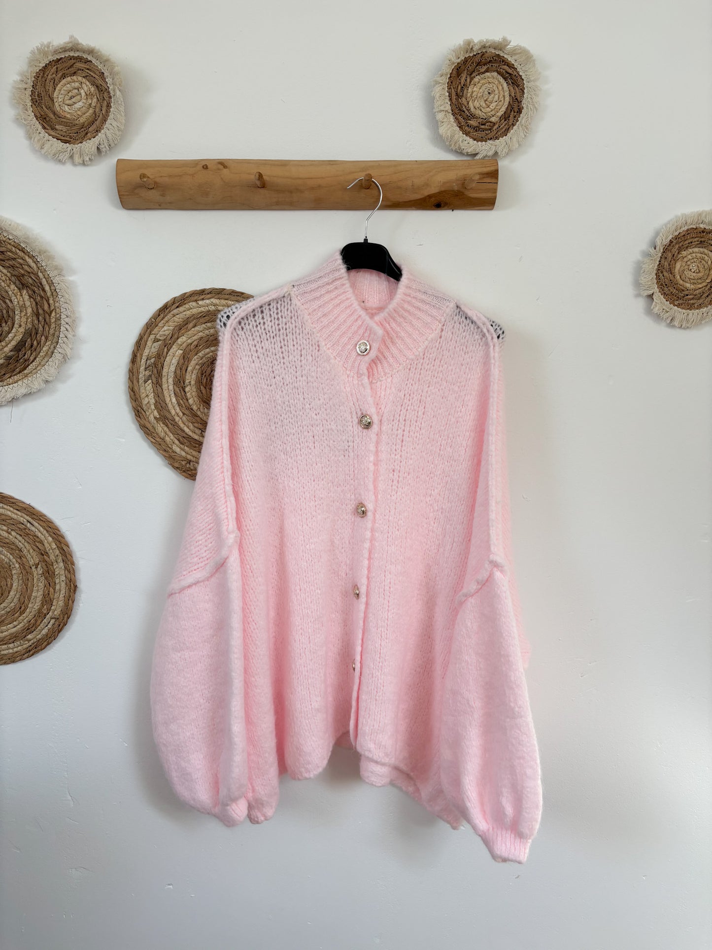 Cardigan rosa