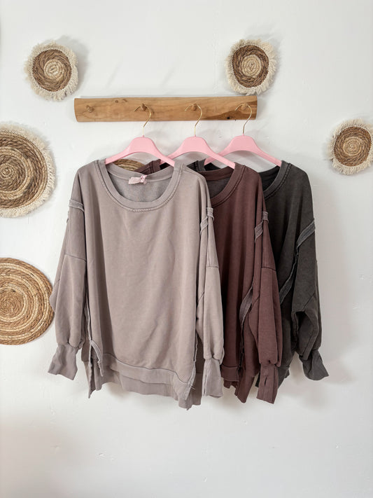 oversized Pullover verschiedene Farben