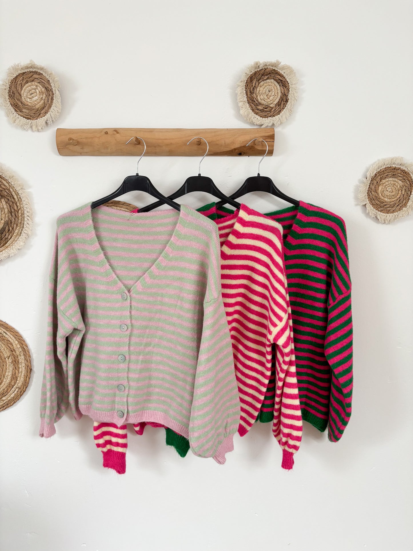 Cardigan Streifen verschiedene Farben