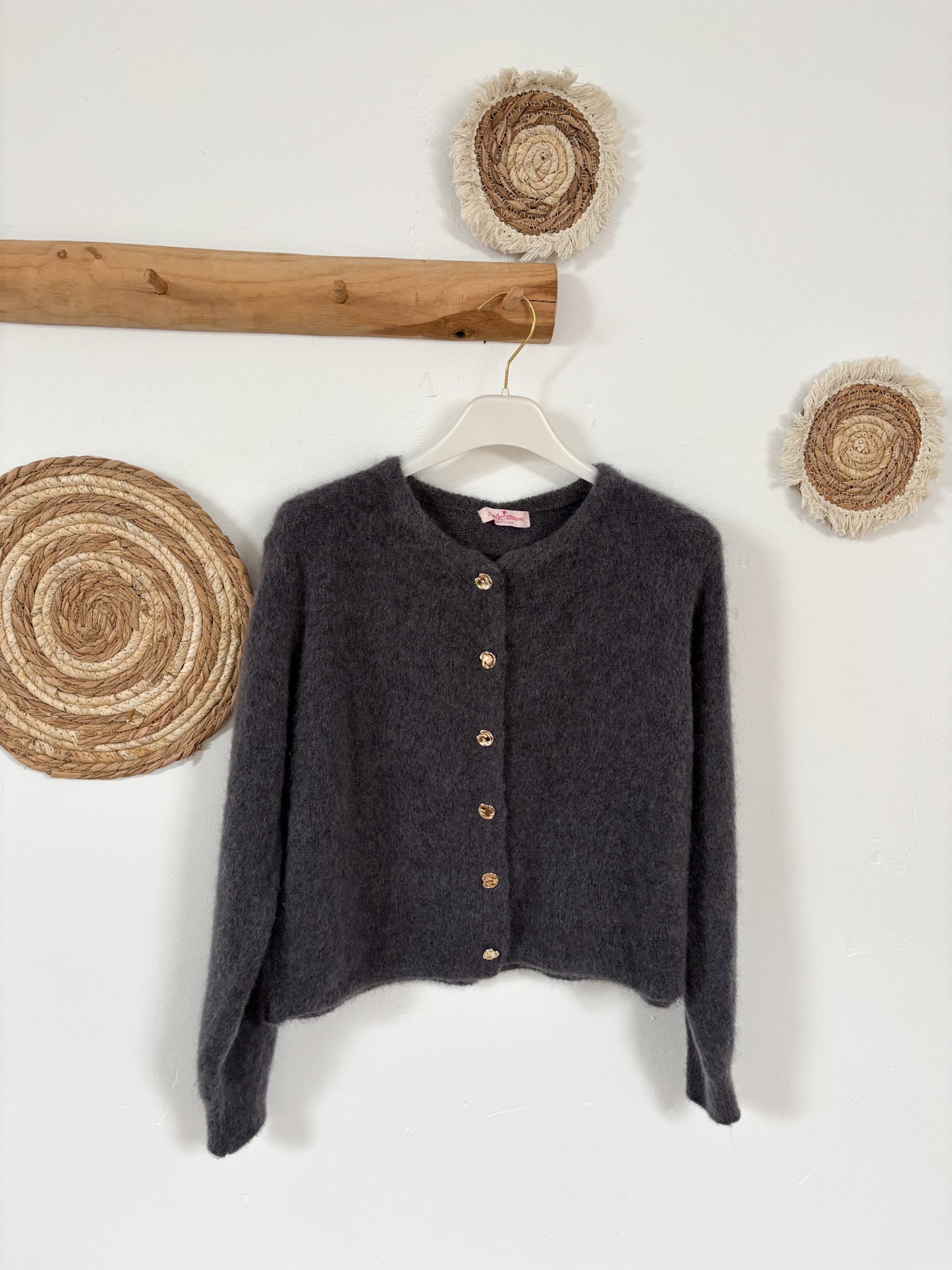 Strickjacke grau
