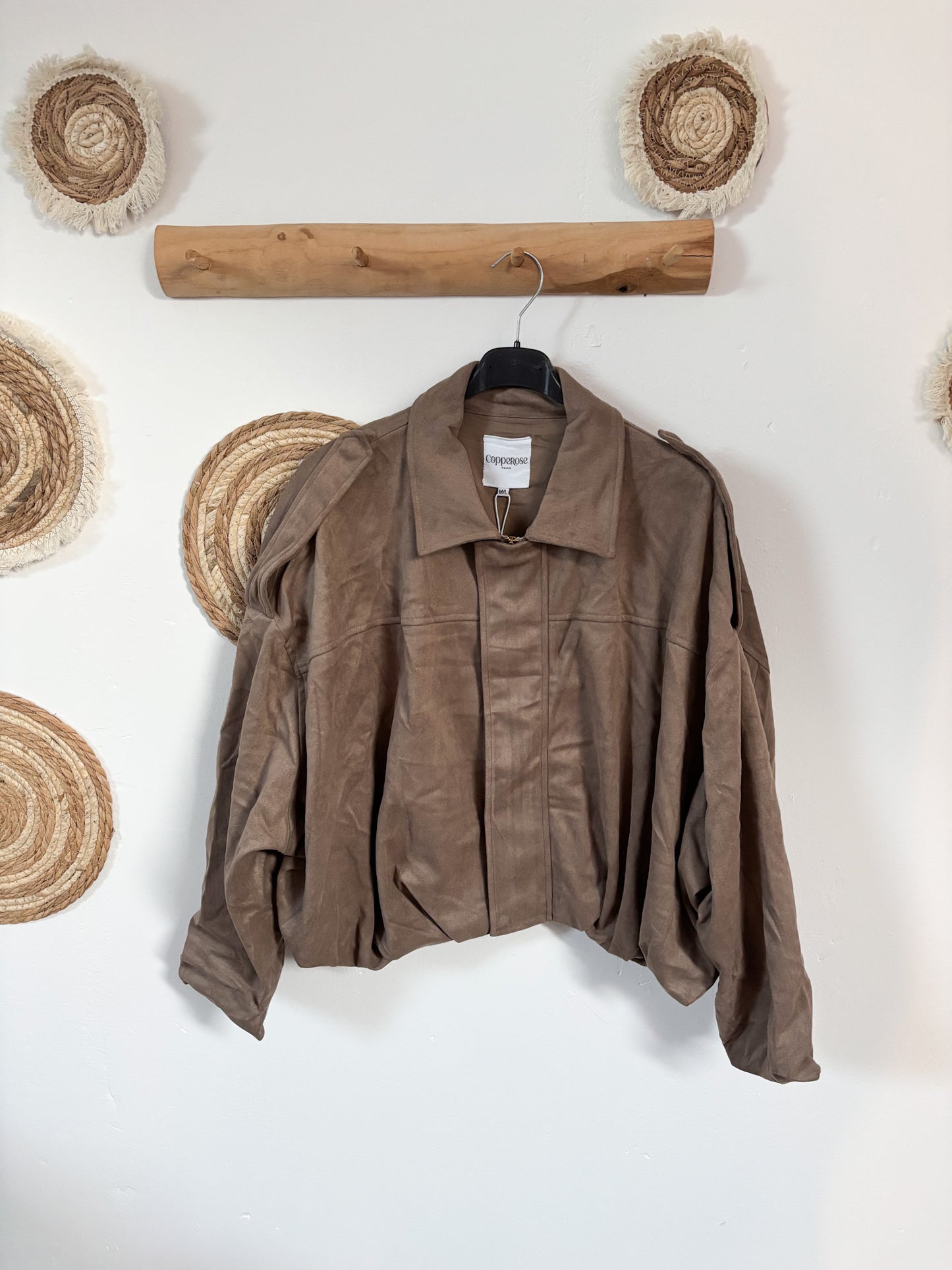 Jacke in Wildlederoptik (versch. Farben)